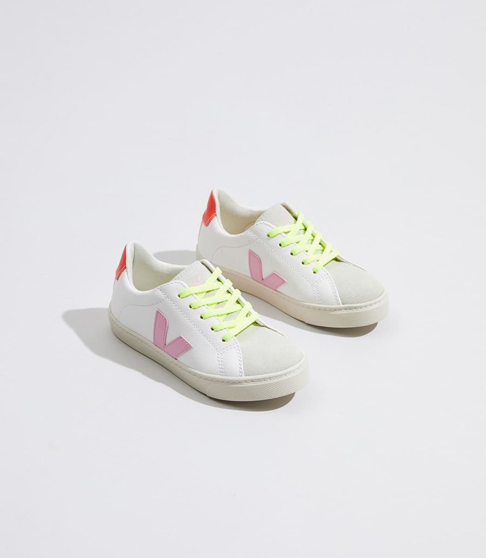 Veja Trainers Kids White - Esplar Lace Chromefree - UEVS-67432